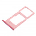 Лоток сим карты и карты памяти Huawei Honor 10 Lite / Huawei P Smart 2019 Розовый (Pink)