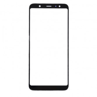 Стекло (для замены / переклейки) Samsung Galaxy A6+ Plus 2018 A605F Черное