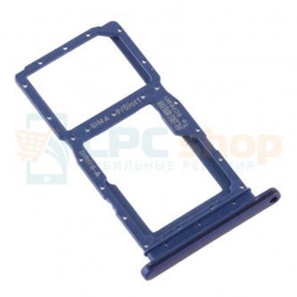 Контейнер сим карты и карты памяти Huawei Honor 9X China version (не подходит к STK-LX1) Синий