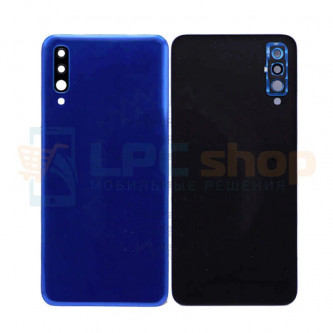 Крышка(задняя) Samsung Galaxy A50 A505F Синяя с линзой камеры