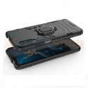 Защитный чехол - накладка для Huawei Honor 9X Черный (с магнитом для держателя и кольцом)