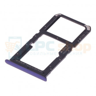 Лоток сим карты и карты памяти Oppo A9 Фиолетовый