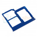 Лоток сим карты и карты памяти Samsung Galaxy A40 A405F (Dual sim) Синий