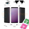 Защитное стекло антишпион для Iphone 7 Plus / 8 Plus Белое (Закалённое, полное покрытие)