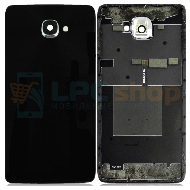 Крышка(задняя) Alcatel OT-6070K (Idol 4S) Черная (версия без отпечатка)