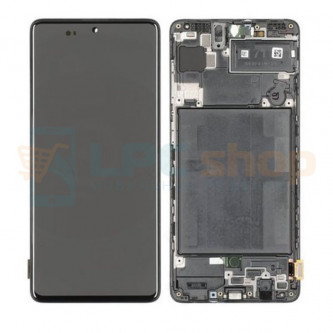 Дисплей для для Samsung A71 A715F c рамкой Черный - Оригинал