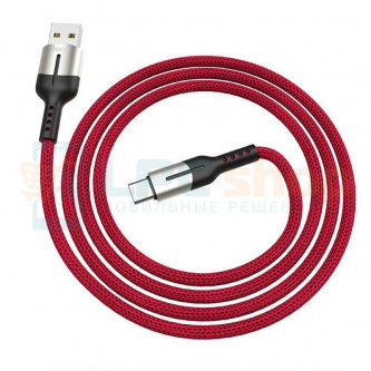 Кабель MicroUSB  Hoco U68 (4A, 1.2 м) Красный