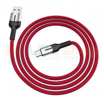 Кабель Type-C  Hoco U68 (5A, 1.2 м) Красный