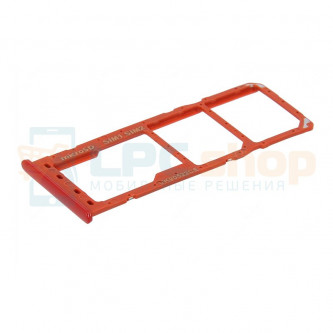Лоток SIM для Samsung A10 A105F Красный