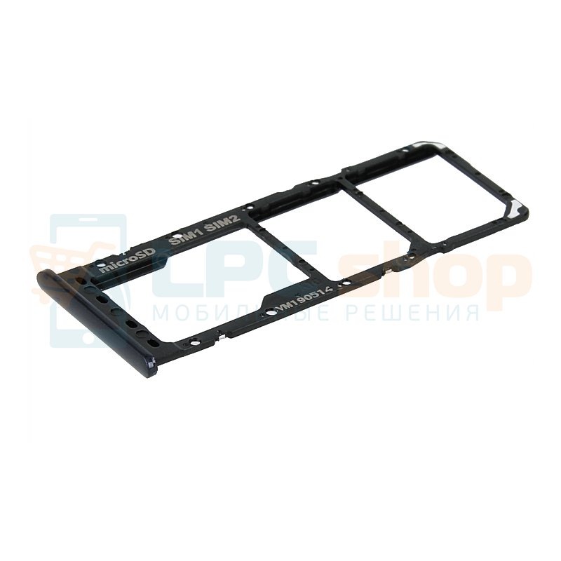 Лоток SIM для Samsung A10 A105F Черный