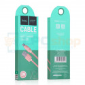 Кабель MicroUSB  Hoco X2 (оплетка нейлон) Розовый