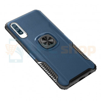 Защитный чехол - силиконовый для Samsung Galaxy A50 A505F Синий (с магнитом для держателя и кольцом)