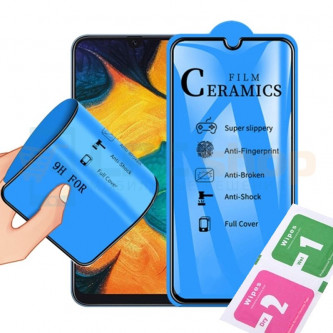 Защитная пленка Ceramics для Samsung Note 10 Lite N770F Черная Глянцевая