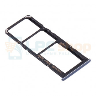 Контейнер сим карты и карты памяти Samsung A51 A515 / A71 A715F Черный