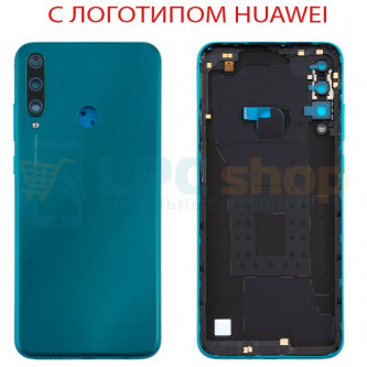 Крышка(задняя) для Huawei Y6p Зеленый + Линза камеры
