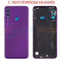 Крышка(задняя) для Huawei Y6p Фиолетовый + Линза камеры