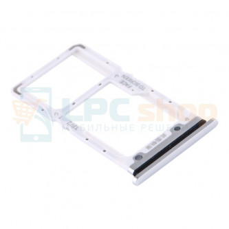 Лоток сим карт Xiaomi Mi 9 Lite / Mi CC9 Серебро