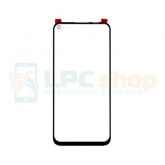 Стекло (для замены/переклейки) Huawei P40 Lite Черное