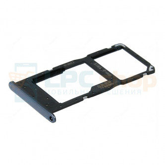 Контейнер сим карты и карты памяти Huawei Honor 10 Lite Черный