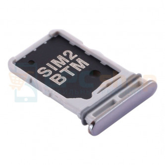 Лоток сим карты Samsung Galaxy A80 A805F Серебро (SIM1+SIM2)