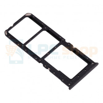 Лоток сим карты и карты памяти OPPO A9 (2020) / OPPO A5 (2020) / A11X Черный
