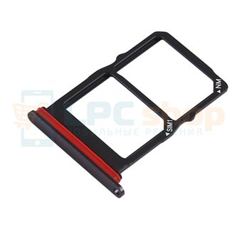Лоток сим карты Huawei P30 Черный (Dual Card Version)