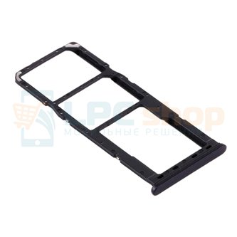 Контейнер сим карты Samsung A21S A217F Черный