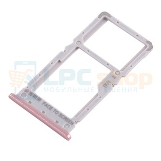 Контейнер сим карты и карты памяти Xiaomi Redmi Note 6 Pro Розовый (Rose Gold)