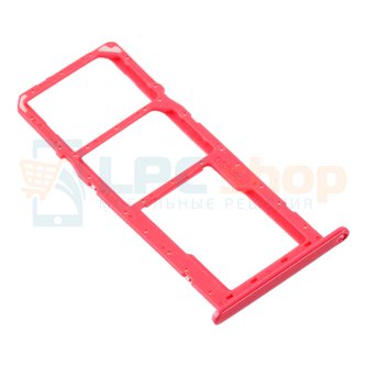 Лоток SIM для Samsung A01 A015F / A11 A115F Красный