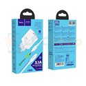 СЗУ USB/Type-C Hoco C80A (3А, QC3.0, PD, кабель Type-C-Lightning) Белый