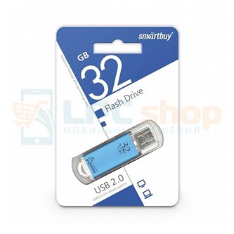 Память USB Flash 32GB Smart Buy V-Cut Синий