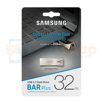 Память USB Flash (Флешка USB 3.1  ) 32GB Samsung Bar Plus Серебро