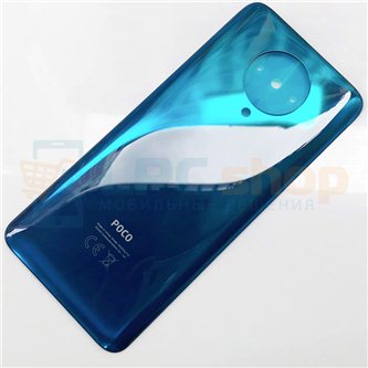 Крышка(задняя) для Xiaomi Poco F2 Pro Синий(для Neon Blue)