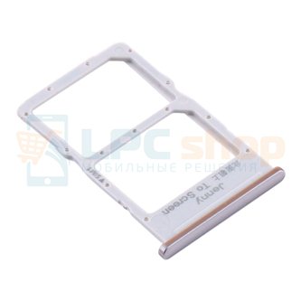 Лоток сим карты Huawei P40 Lite Серебро (для Light Pink/Blue)