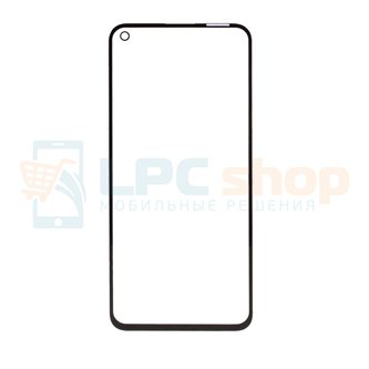 Стекло (для замены / переклейки) для Huawei Honor 30 / 30 Premium / Nova 7 Черное