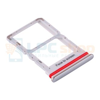 Контейнер сим карты Xiaomi Mi 10 Lite Серебро (Cosmic Gray)