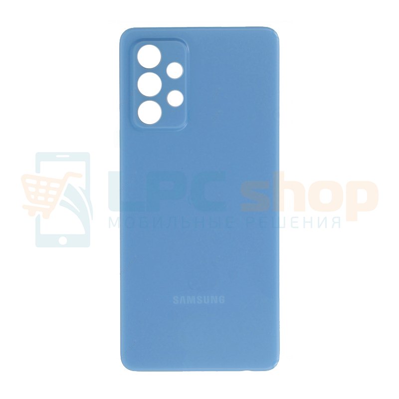 Крышка(задняя) для Samsung A52 A525F Синий (без линз для камеры)