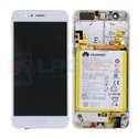 Дисплей Huawei Honor 8 (FRD-L09 / FRD-L19) с тачскрином в рамке Белый + АКБ - Оригинал 02350UEN