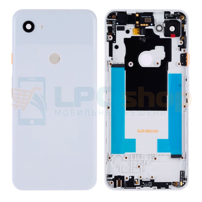 Крышка(задняя) для Google Pixel 3a XL Белая + стекло камеры