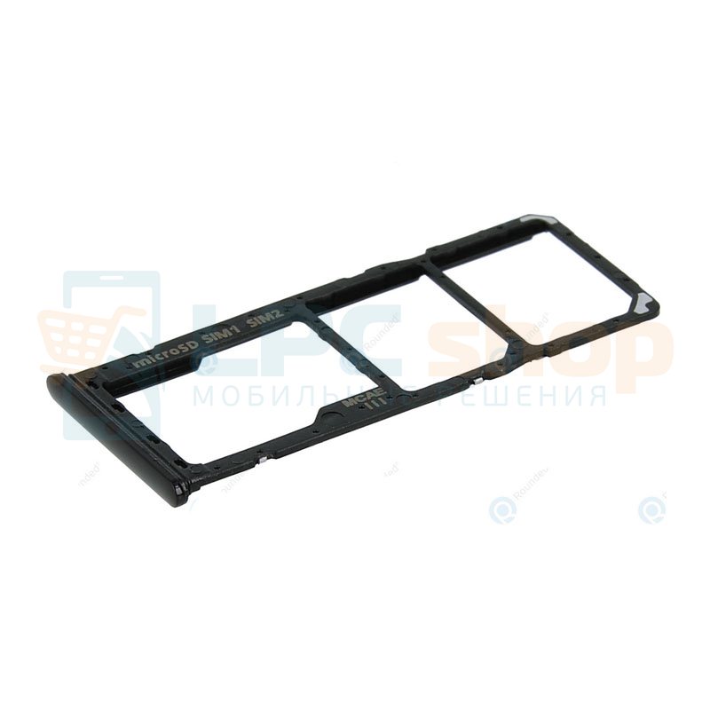 Лоток сим карты для Samsung M31 M315F Черный (для черного, красного, синего)