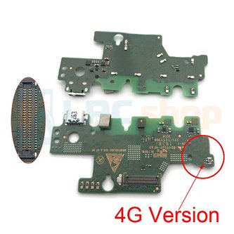 Шлейф разъема зарядки Huawei MediaPad M3 8.4 (BTV-DL09) (LTE Version) на микрофон - с компонентами