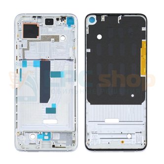 Рамка дисплея Xiaomi Mi 10T 5G / Mi 10T Pro 5G / Redmi K30S Серебро (без кнопок звука)