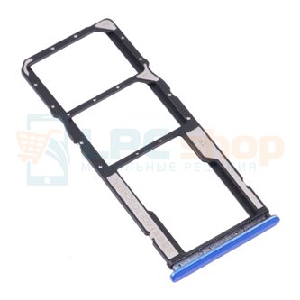 Лоток сим карты Xiaomi Redmi 9T / Redmi Note 9 M2003J15S Синий