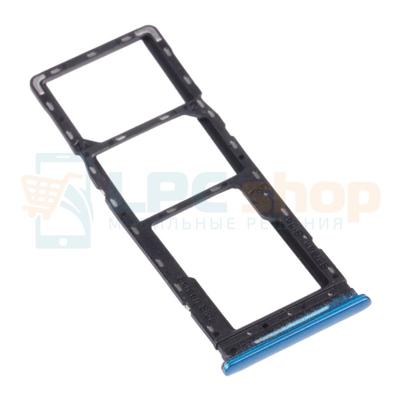 Лоток сим карты для Infinix Hot 10 Play X688C X688B Синий