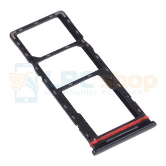 Лоток сим карты для Infinix Hot 10 Play X688C X688B Черный