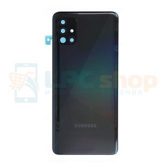 Крышка(задняя) для Samsung A51 A515F Черный  со стеклом камеры