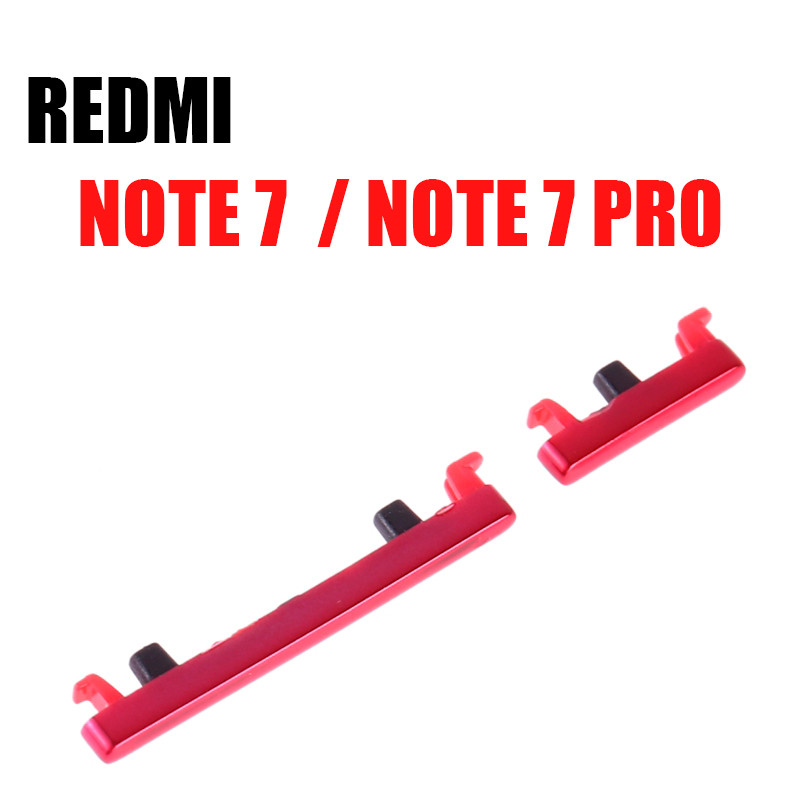 Толкатель кнопки включения и громкости Xiaomi Redmi Note 7 / Note 7 Pro Красный - OR