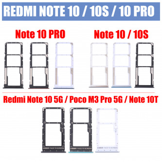 Контейнер сим карты для Xiaomi Redmi Note 10 / Note 10S / Note 10 5G / Poco M3 Pro 5G / Note 10T / Note 10 Pro