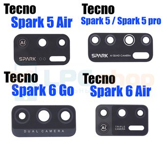 Стекло камеры для замены Tecno Spark 4 KC8 / Spark 5 KE5 / 5 pro KD7 / 5 Air KD6a / 6 Go KE5j KE5k / 6 Air KE6 KE6j KF6 / 6 KE7