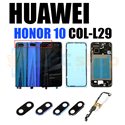 Huawei Honor 10 COL-L29 крышка Фиолетовая / зеленая (Phantom Green) / черная (Midnight Black) / рамка дисплея / вспышка